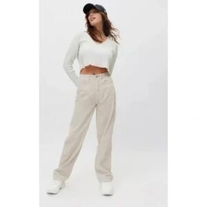 BDG Urban Outfitters High & Wide Corduroy Pant Women’s Size 27 Beige